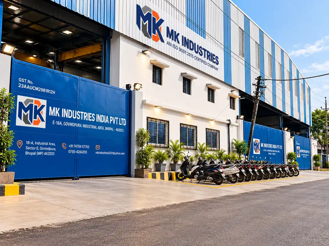 MK Industries India Pvt Ltd factory entrance, Govindpura Industrial Area, Bhopal