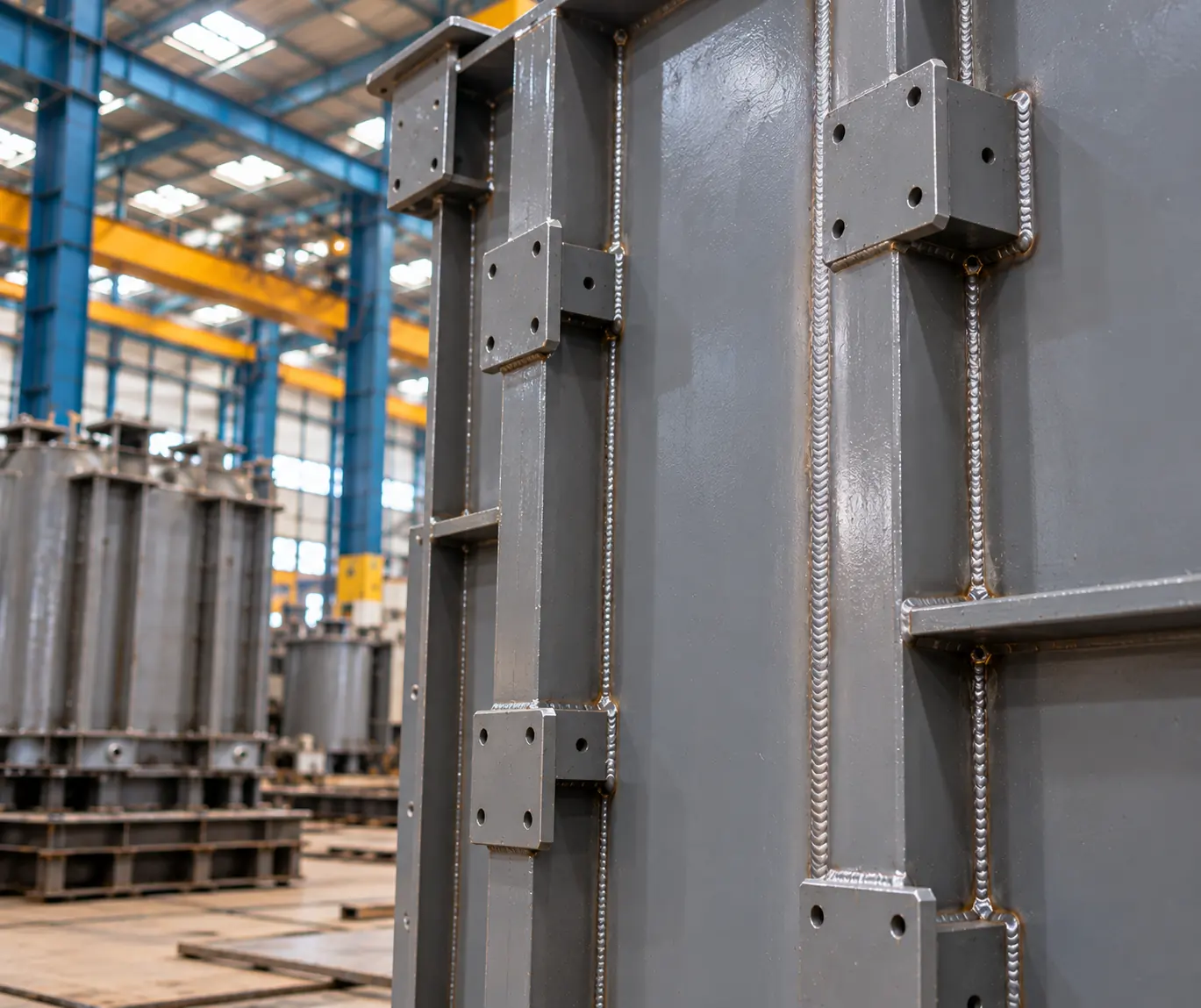 Finished welded steel frame for transformer tank, Bhopal